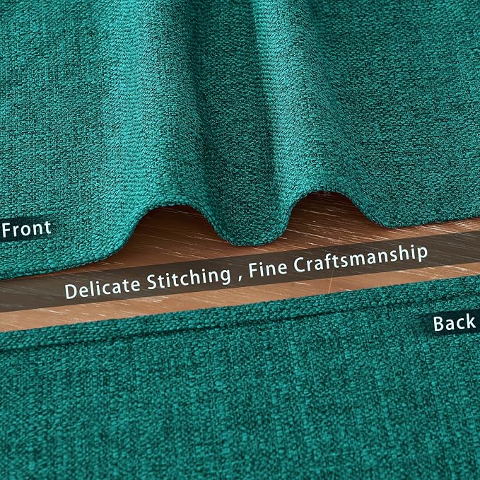 BALCONY & FALCON Rectangle Table Cloth Waterproof Teal 13.8"x 17.7" 6pcs | Placemats Set of 6 Faux Linen Cloth Place Mats Washable Wrinkle Resistant Table Placemats for Dining Kitchen Indoor & Outdoor - Image 4