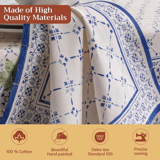 Maison d' Hermine Cloth Napkins Set of 4 Reusable 100% Cotton (20" x 20") | Everyday Square Napkins Cloth Washable Dinner Party Wedding Restaurant Hotel Kitchen Spring Summer - Faience - Image 3