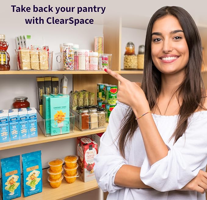 Pantry Organizers and Storage, Cabinet Organizer Kitchen Organizers and Storage - Fridge Organizer, Drawer Organizer & Snack Organizer - Refrigerator Organizers and Storage, Cupboard Shelf Organizer - Image 5