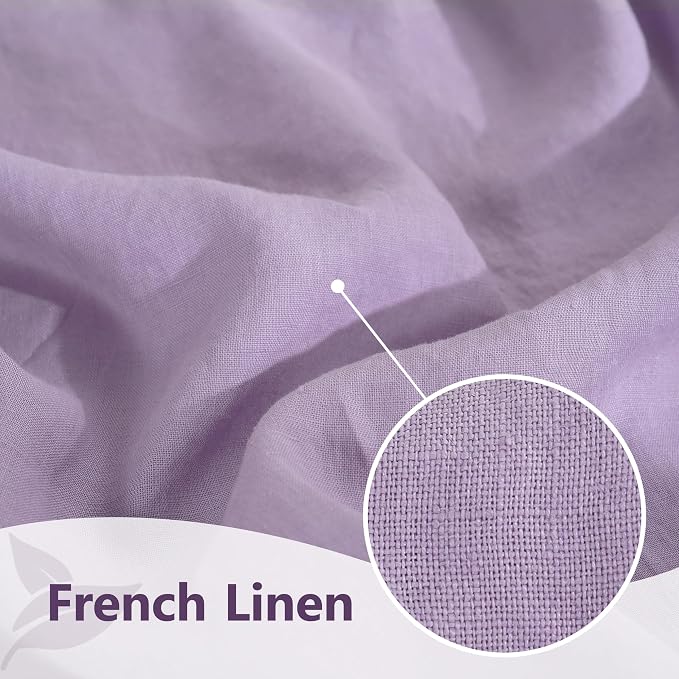 Linen Napkins 20x20Inch Set of 4,Cloth Napkins Dinner Napkins,Stone Washed Natural 100% French Flax Napkins for Weddings,Decorative Mother's Day(Lavender) - Image 6