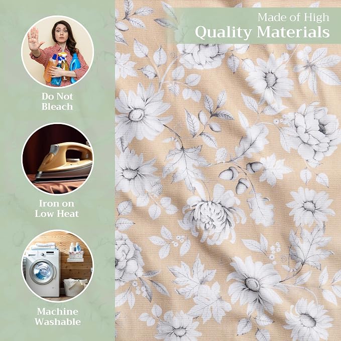 Maison d' Hermine Cloth Napkins Set of 4 Reusable 100% Cotton (20" x 20") | Everyday Square Napkins Cloth Washable Dinner Wedding Restaurant Hotel Kitchen Thanksgiving Christmas - Pretty Autumn - Image 3