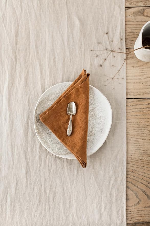 MagicLinen 100% Linen Napkins Set of 4, Soft Absorbent Dinner Napkins | European Flax, OEKO-TEX Certified, Stone-Washed Soft, Breathable, Absorbent, Set includes 4 napkins, Size 18X18in - Image 2