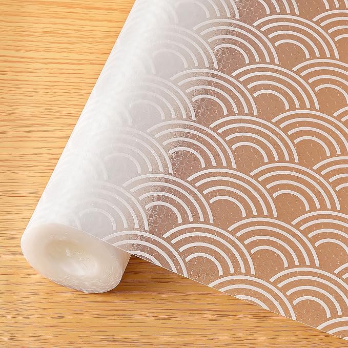 Cooyes Shelf Liners for Kitchen Cabinets – Non Adhesive Drawer and Cabinet Liner, Waterproof and Oil-Proof Kitchen Cupboard Shelf Paper EVA Material Fridge Liner for Refrigerator – Modern Pattern by Cooyes