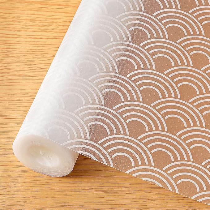 Cooyes Shelf Liners for Kitchen Cabinets – Non Adhesive Drawer and Cabinet Liner, Waterproof and Oil-Proof Kitchen Cupboard Shelf Paper EVA Material Fridge Liner for Refrigerator – Modern Pattern by Cooyes