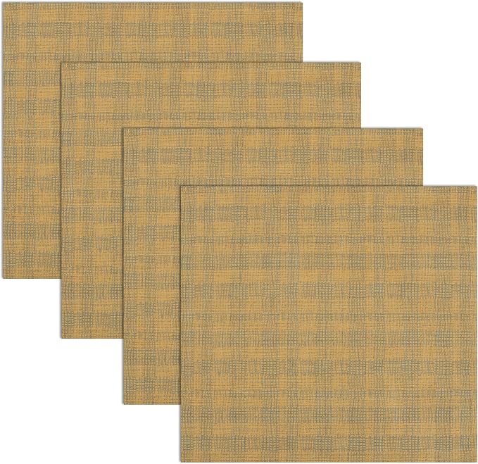 RUVANTI Cloth Napkins Set of 6 Cotton 100%, 18x18 Inches Napkins Cloth Washable, Soft, Absorbent. Cotton Napkins for Parties, Christmas, Thanksgiving, Weddings, Dinner Napkins Cloth - Wet Net - Image 2