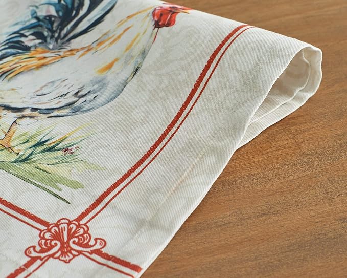 Maison d' Hermine Campagne Bundle Set 100% Cotton Set of 4 Napkins (20 Inch by 20 Inch) and Set of 4 Place Mats (13 Inch by 19 Inch) - Image 9