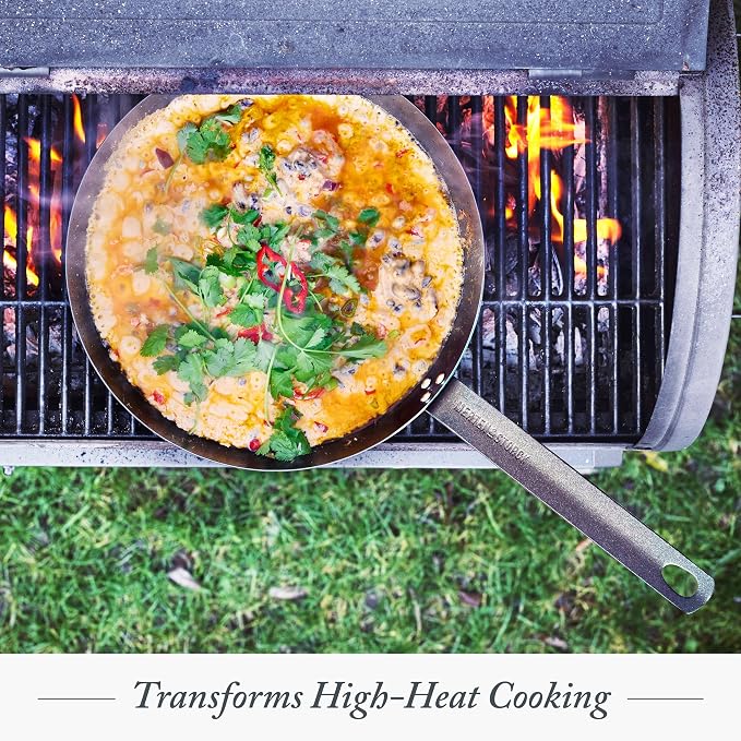Merten & Storck 12" Pre-Seasoned Carbon Steel Frying Pan Skillet | Natural Nonstick with Use, Induction & All Stovetop Suitable, Grill & Campfire Safe, Even Heating, Indoor/Outdoor Use - Image 6