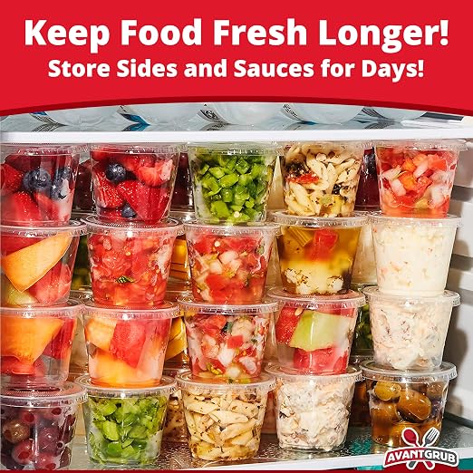 Leakproof BPA-Free 5.5oz Souffle Cups and Lids 500Pk. Stackable Portion Containers for Sampling, Salad Dressing Sauces, Jello Shots. Plastic Food Prep Supplies for Restaurant, Cafe, Catering, Deli. - Image 4