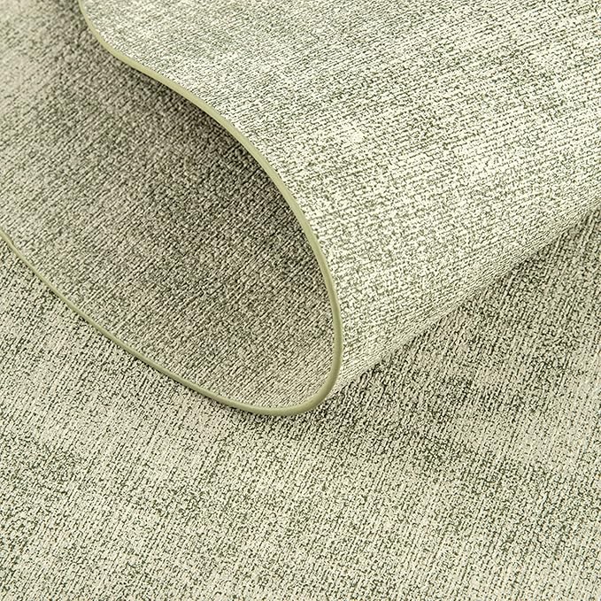 Placemats Set of 4-17" x 11.8" Waterproof & Heat Resistant Oval Place Mats, Wipeable Washable Double Layer Faux Leather Table Mats, Sage Green - Image 4