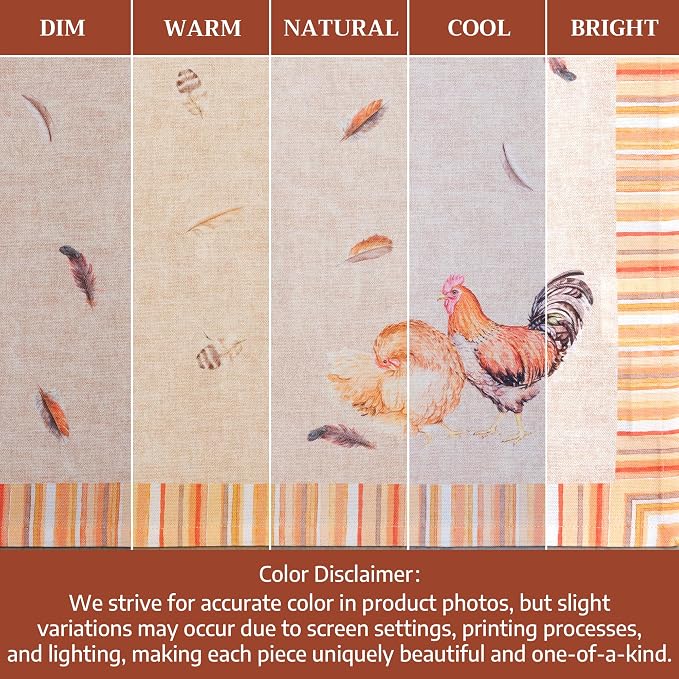 Maison d' Hermine Cloth Napkins Set of 4 Reusable 100% Cotton (18" x 18") | Everyday Square Napkins Cloth Washable Dinner Party Wedding Restaurant Hotel Kitchen Spring Summer - Barnyard Rooster - Image 6