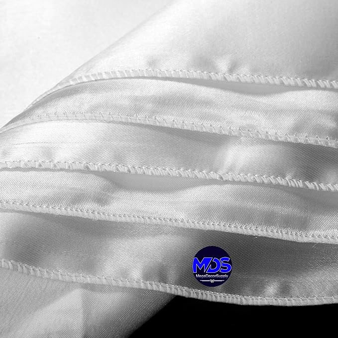 Set of 100 PCS Satin Napkin 12x12 Inch Square, Dinner Table Napkins for Wedding, Bulk Silky Sateen Cloth Napkins for Restaurant Banquet Graduation Birthday Party Decoration - White - Image 4