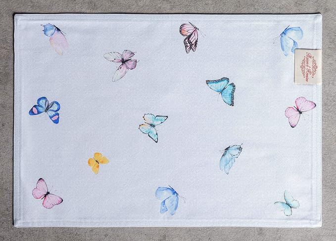Maison d' Hermine Blossom in Spring Bundle Set 100% Cotton Set of 4 Napkins (20 Inch by 20 Inch) and Set of 4 Place Mats (13 Inch by 19 Inch) - Image 5