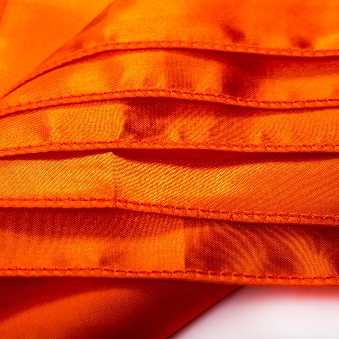 MDS® Pack of 150 Satin Napkins 12 x 12 Inch, Soft Silky Reusable Cloth Dinner Table Napkins for Wedding Décor, Reception, Birthday, Parties, Banquets, Catering, Restaurants & Hotel - Orange - Image 6