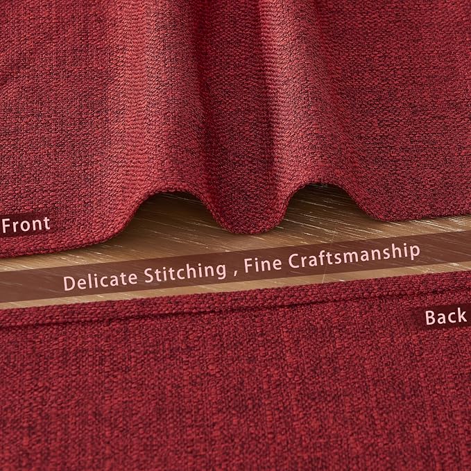 BALCONY & FALCON Rectangle Table Cloth Waterproof Ruby Red 13.8"x 17.7" 4pcs - Image 4