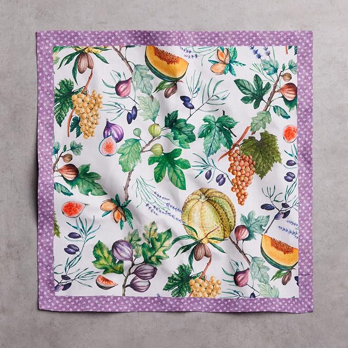 Maison d' Hermine Cloth Napkins Set of 4 Reusable 100% Cotton (18" x 18") | Everyday Square Napkins Cloth Washable Dinner Party Wedding Restaurant Hotel Kitchen Spring Summer - Cavaillon - Image 8
