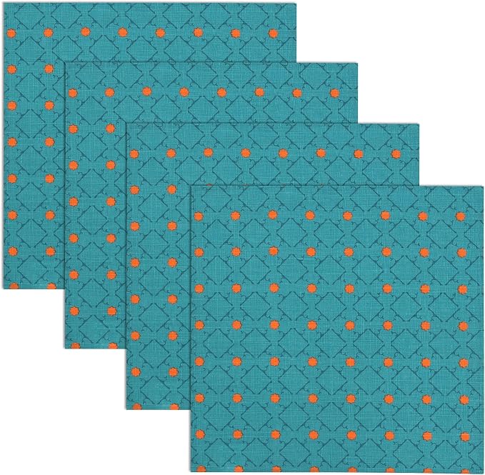 RUVANTI Cloth Napkins Set of 6 Cotton 100%, 18x18 Inches Napkins Cloth Washable, Soft, Absorbent. Cotton Napkins for Parties, Christmas, Thanksgiving, Weddings, Dinner Napkins Cloth - Combo - Image 2