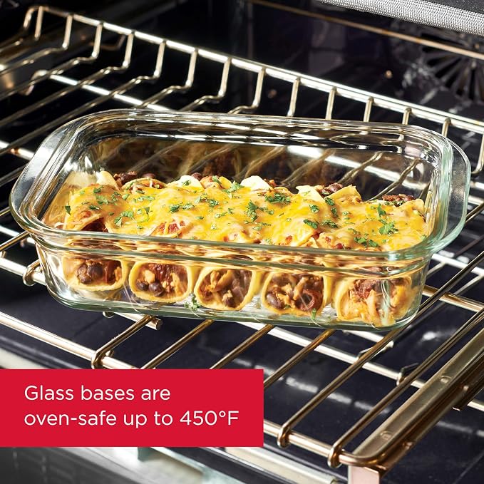 Rubbermaid Brilliance Glass Food Storage Containers, 8 Cup, Set of 2, BPA-Free, Leak-Proof, Clear - Image 3
