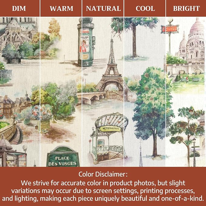 Maison d' Hermine Cloth Napkins Set of 4 Reusable 100% Cotton (18" x 18") | Everyday Square Napkins Cloth Washable Dinner Party Wedding Restaurant Hotel Kitchen Spring Summer - Paris Voyage - Image 6