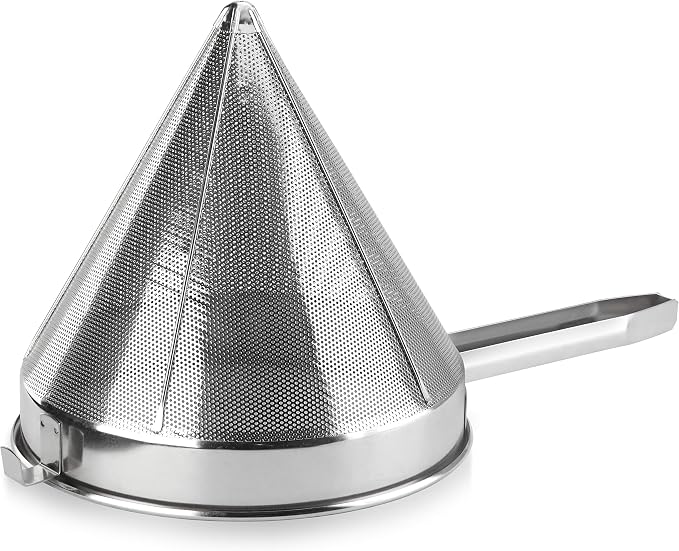 New Star Foodservice 34158 18/8 Stainless Steel China Cap Strainer, 12-Inch, Coarse Mesh - Image 3