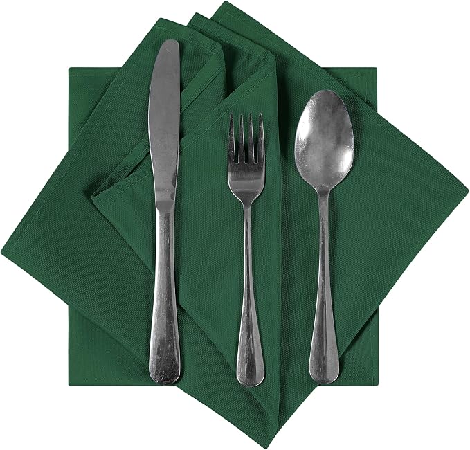 Bailarina Cloth Napkins Set of 80,17x17 inches Dinner Napkins Cloth Washable,Polyester Square Table Cloth Napkin Bulk with Hemmed Edges Ideal for Banquets, Parties and Weddings-Hunter - Image 2