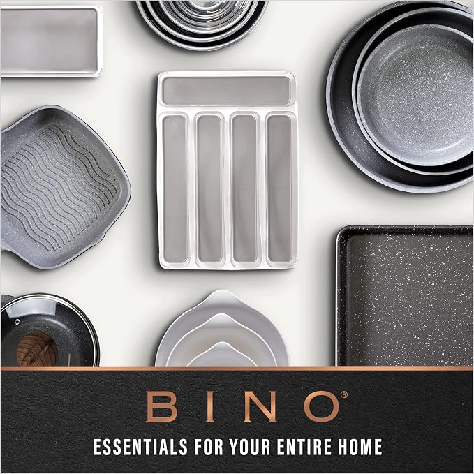 BINO | Plastic Bins, Large - 2 Pack | THE LUCID COLLECTION | Multi-Use| Built-In Handles | BPA-Free | Clear Storage Containers | Fridge Organizer | Pantry & Home Organization - Image 9
