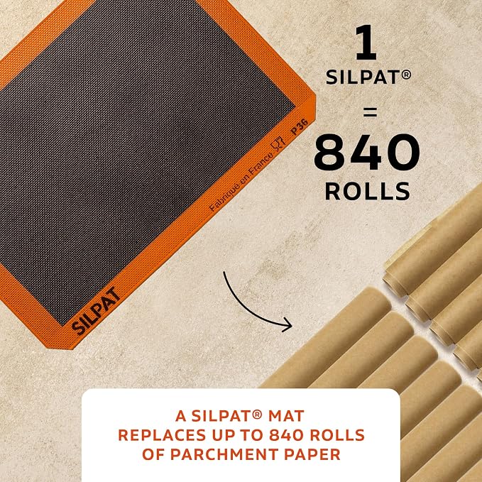 Silpat The Original Silpain Premium Non-Stick Silicone Baking Mat for Bread, 11-5/8 x 16-1/2 - Image 3