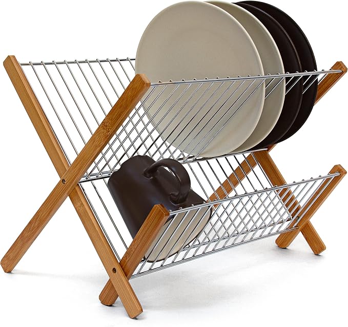 Pot Rack Organizer for Under Cabinet-Expandable Pots and Pans Organizer with 10 Dividers & 2 DIY Methods,Pots Lid Organizer Holder for Kitchen Cookware,Cookie Sheet Organizer Rack for Cabinet by Relaxdays