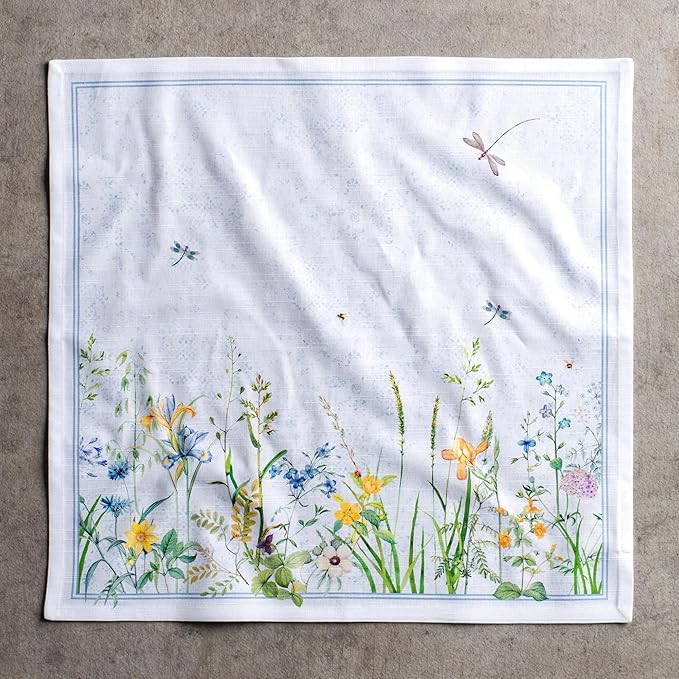 Maison d' Hermine Cloth Napkins Set of 4 Reusable 100% Cotton (20" x 20") | Everyday Square Napkins Cloth Washable Dinner Party Wedding Restaurant Hotel Kitchen Spring Summer - Fleurs De Mai - Image 8