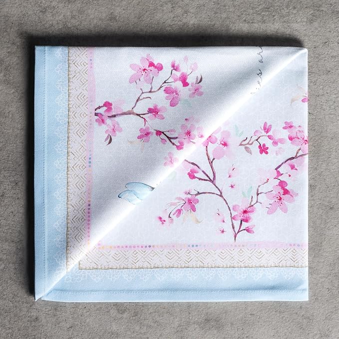Maison d' Hermine Cloth Napkins Set of 4 Reusable 100% Cotton (20" x 20") | Everyday Square Napkins Cloth Washable Dinner Party Wedding Restaurant Hotel Kitchen Spring Summer - Blossoms in Spring - Image 9