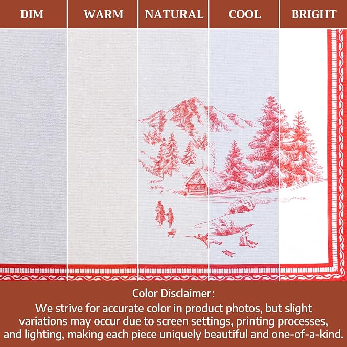 Maison d' Hermine Cloth Napkins Set of 4 Reusable 100% Cotton (20" x 20") | Everyday Square Napkins Cloth Washable Dinner Wedding Restaurant Hotel Kitchen Thanksgiving Christmas - Winter Jouy - Image 6