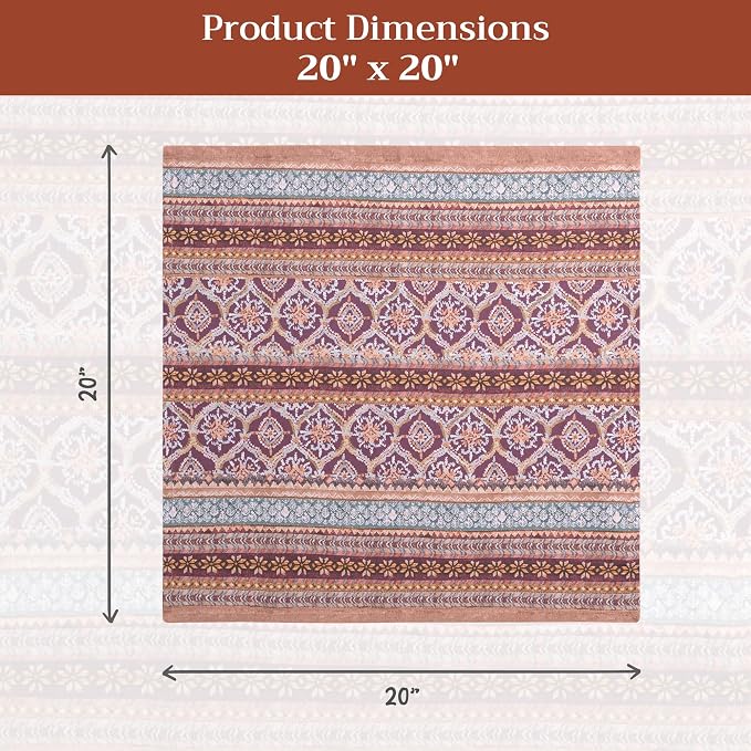 Maison d' Hermine Cloth Napkins Set of 4 Reusable 100% Cotton (20" x 20") | Everyday Square Napkins Cloth Washable Dinner Wedding Restaurant Hotel Kitchen Thanksgiving Christmas - Fair Isle - Image 7