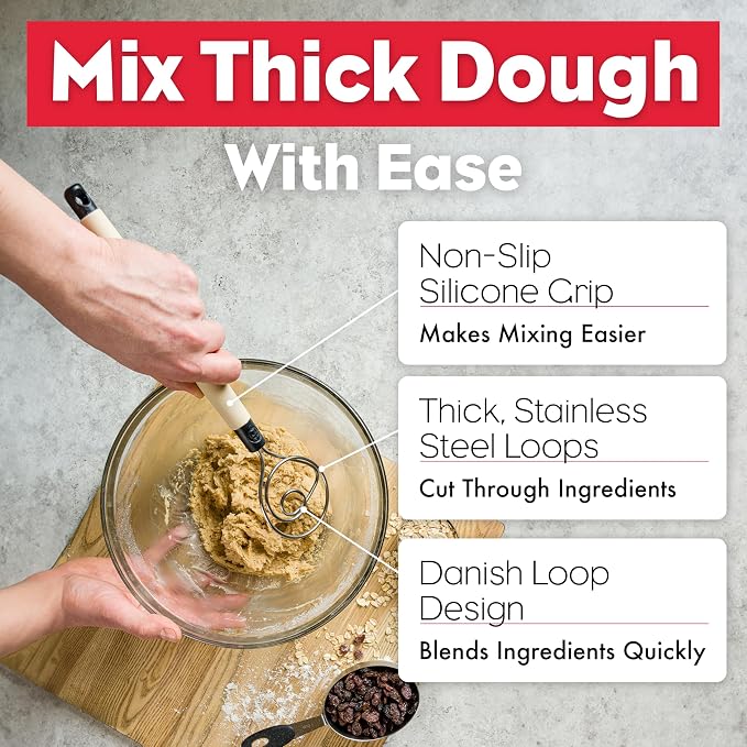 Brod & Taylor Dough Whisk + Bench Knife (Bundle) - Image 2