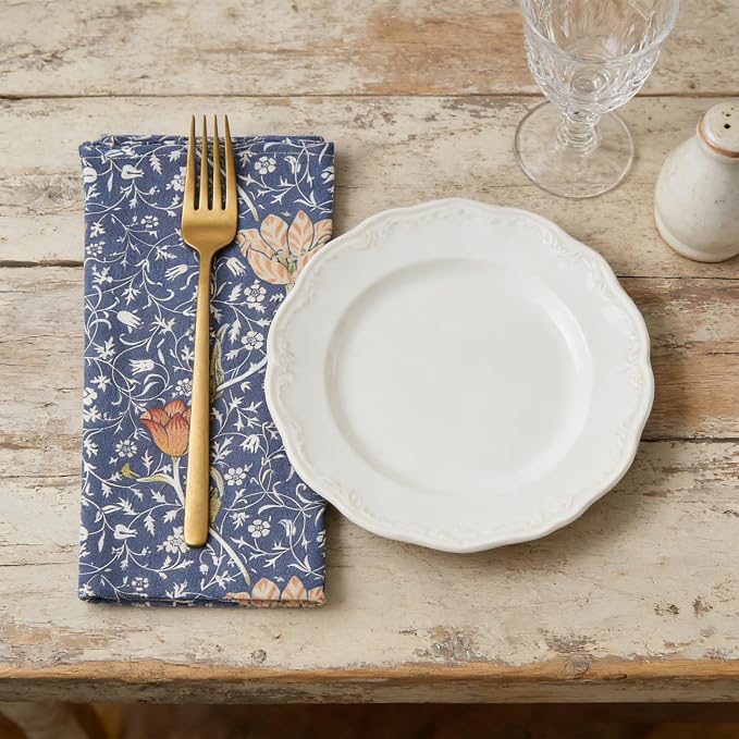 William Morris Medway Cloth Napkins | 100% Cotton, Highly Absorbent, Quick-Dry, & Reusable | Printed Home Decor Premium Cloth Dinner Napkins for Table & Dining | 20" x 20" (Set of 4) - Image 5