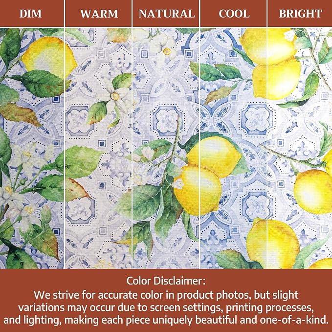 Maison d' Hermine Cloth Napkins Set of 4 Reusable 100% Cotton (20" x 20") | Everyday Square Napkins Cloth Washable Dinner Party Wedding Restaurant Hotel Kitchen Spring Summer - Citrus - Image 6
