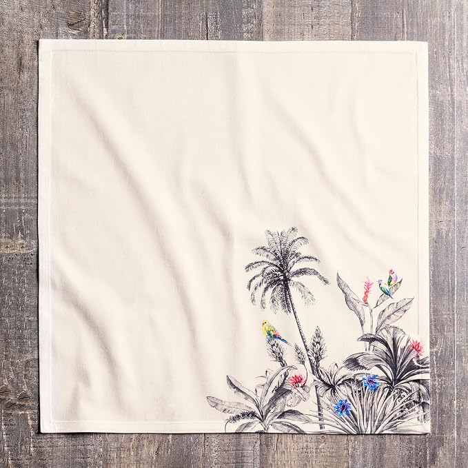 Maison d' Hermine Cloth Napkins Set of 4 Reusable 100% Cotton (20" x 20") | Everyday Square Napkins Cloth Washable Dinner Wedding Restaurant Hotel Kitchen Thanksgiving Christmas - Amazonia - Image 8