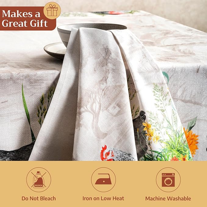 Maison d' Hermine Cloth Napkins Set of 4 Reusable 100% Cotton (20" x 20") | Everyday Square Napkins Cloth Washable Dinner Party Wedding Restaurant Hotel Kitchen Spring Summer - Basse Cour - Image 5