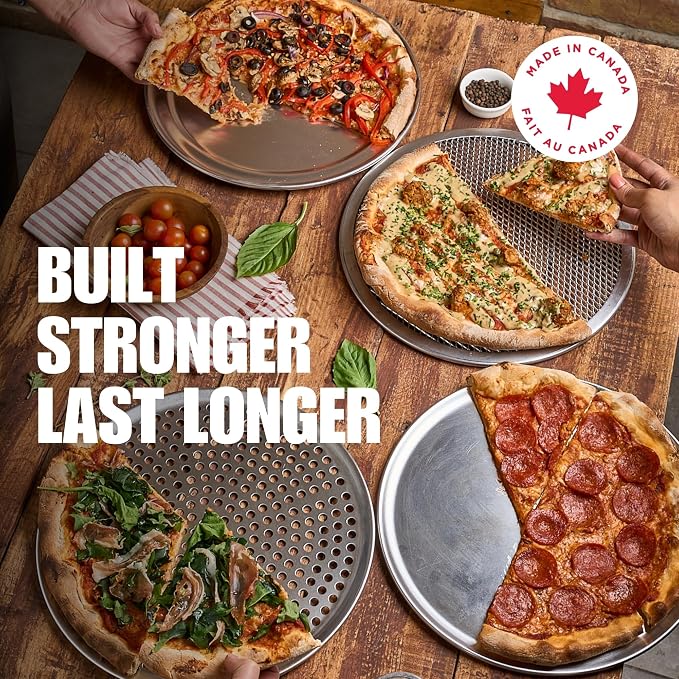 Norjac Pizza Pan with Holes, 18 Inch 2 Pack, Aluminum Pans for Oven, Round, Rust-Free & Heavy-Duty, Perforated Baking Tray for Crispy Crust - Image 8
