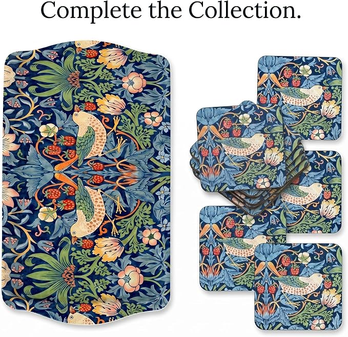 Pimpernel Morris & Co Strawberry Thief Blue Sandwich Tray - Image 7