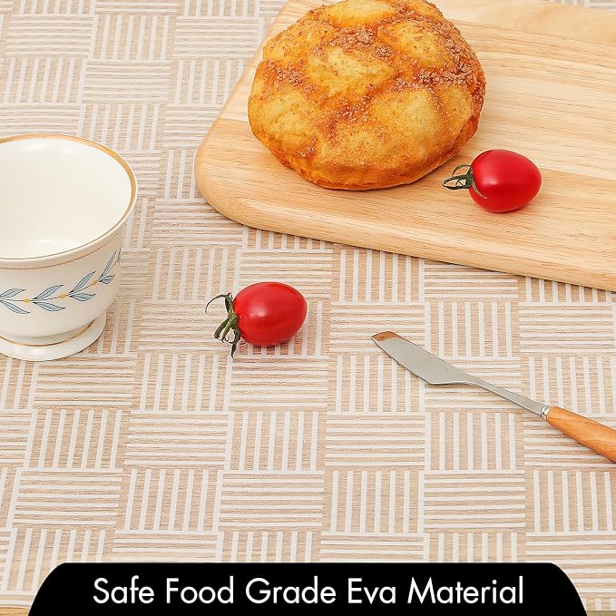 Cooyes Shelf and Drawer Liner for Kitchen Cabinets – Non-Adhesive, Waterproof, Non-Slip Cabinet Liners for Scratch Protection, Desk, Refrigerator, Shelves, Drawers with Modern Pattern - Image 7