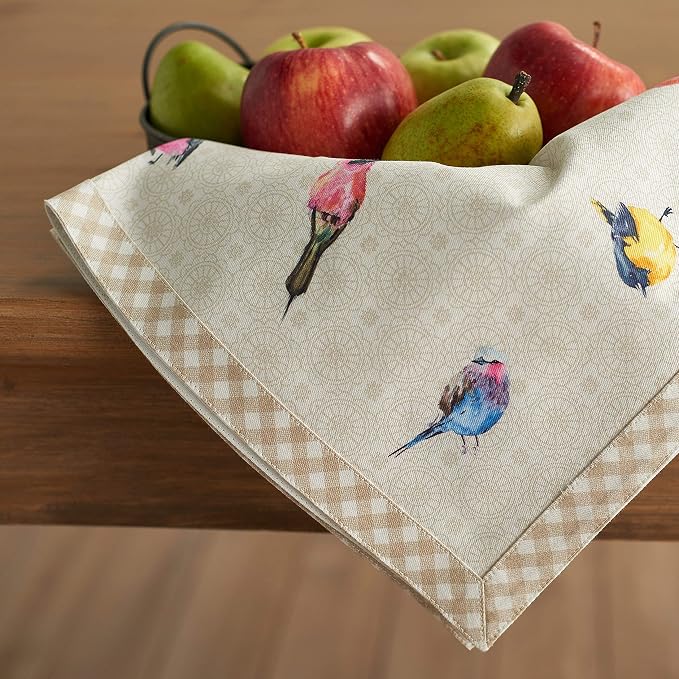Maison d' Hermine Birdies on Wire Bundle Set 100% Cotton Set of 4 Napkins (20 Inch by 20 Inch) and Set of 4 Place Mats (13 Inch by 19 Inch) - Image 9