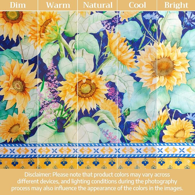 Maison d' Hermine Cloth Napkins Set of 4 Reusable 100% Cotton (18" x 18") | Everyday Square Napkins Cloth Washable Dinner Party Wedding Restaurant Hotel Kitchen Spring Summer - Sunflower Days - Image 6