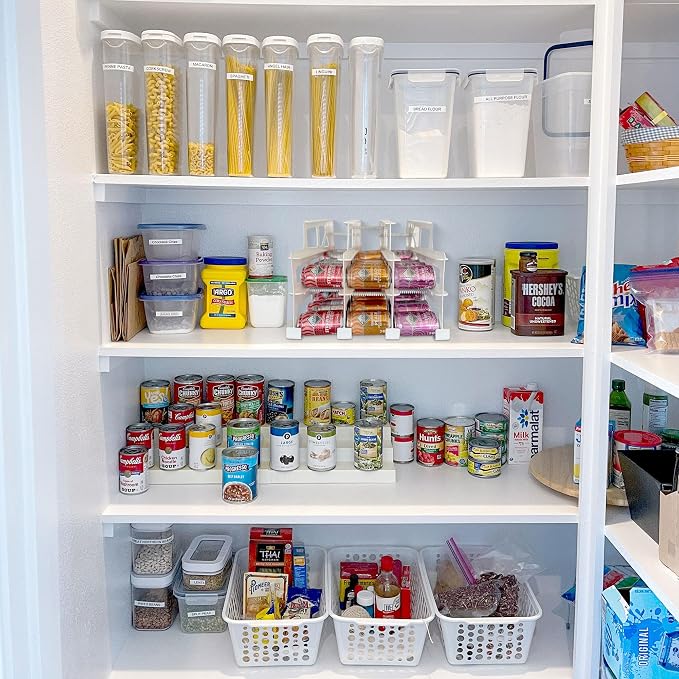 FIFO Can Tracker 4-Pack - 3-Tier Rotating Food Can Organizer for Pantry, Expandable Soda Can Storage for Kitchen, Holds 54 Cans of Food or Soda - Image 6