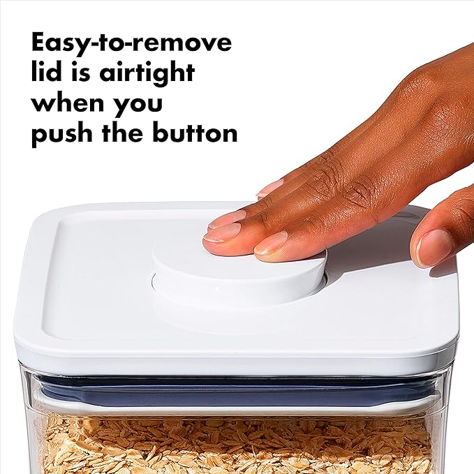 OXO Good Grips 3-PC Small Square Short POP Container Set,(Pack of 2) - Image 3