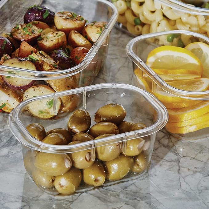 Rubbermaid Brilliance Food Storage Containers, Set of 5 (10 Pieces), BPA-Free, Leak-Proof, Clear - Image 4