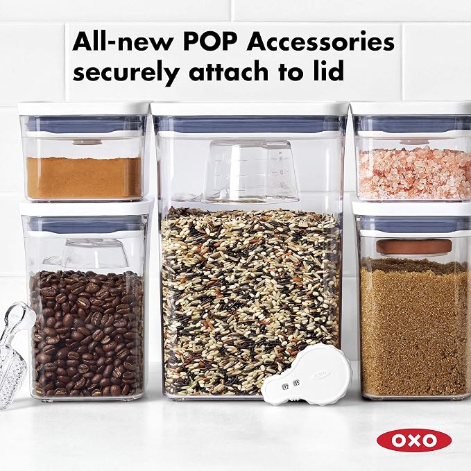 OXO Good Grips POP Container - Airtight Food Storage - Small Square Medium 1.7 Qt Ideal for granola, dried beans and snacks (Pack of 8) - Image 9