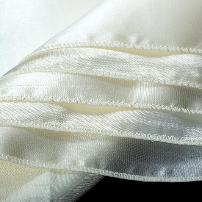 MDS® Pack of 100 Satin Napkins 12 x 12 Inch, Soft Silky Reusable Cloth Dinner Table Napkins for Wedding Décor, Reception, Birthday, Parties, Banquets, Catering, Restaurants & Hotel - Ivory - Image 6