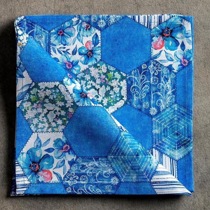Maison d' Hermine Cloth Napkins Set of 4 Reusable 100% Cotton (20" x 20") | Everyday Square Napkins Cloth Washable Dinner Party Wedding Restaurant Hotel Kitchen Spring Summer - Summer Blues - Image 9