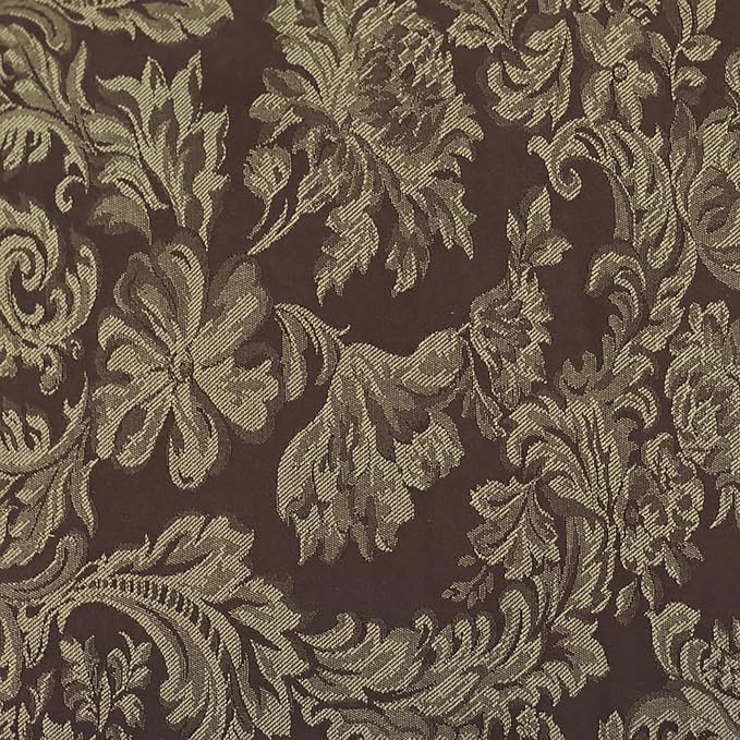 17x17-Inch Damask Cloth Napkins, Chocolate, Set of 36 | Bulk Case of 3 Dozen, Miranda Jacquard, Square, 50% Cotton / 50% Polyester Fabric, Woven Damask Pattern, Soft Hand, Brown - Image 3