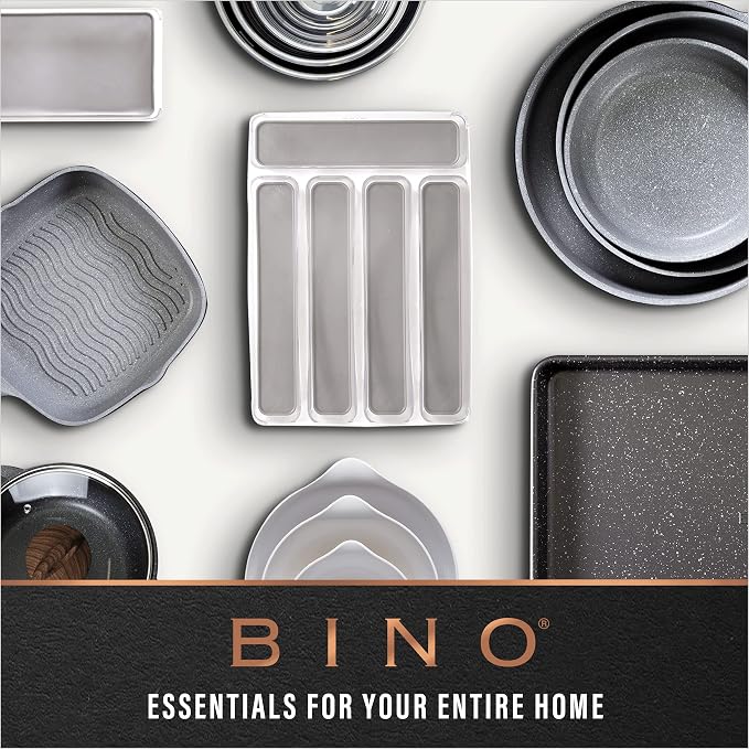 BINO | Plastic Storage Bins, X-Small - 5 Pack | THE LUCID COLLECTION | Multi-Use Built-In Handles BPA-Free Clear Storage Containers | Fridge Organizer | Pantry & Home Organization - Image 9