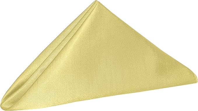 20x20-Inch Shantung Cloth Napkins, Cornsilk, Set of 60 - Image 2